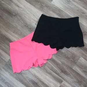 Scallop Hem Shorts